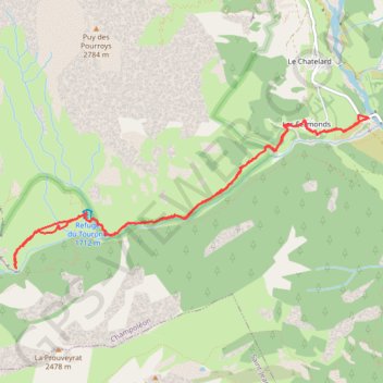 Trace GPS Tourond-SejourAncolie, itinéraire, parcours