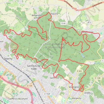 Trace GPS MaxiCross de Bouffémont, itinéraire, parcours