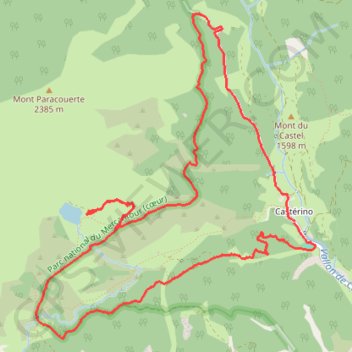 Trace GPS Le lac de grenouilles, itinéraire, parcours