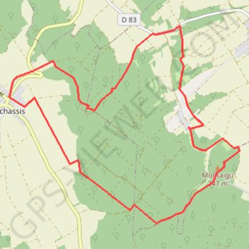 Trace GPS L aux Bois Vauchassis, itinéraire, parcours