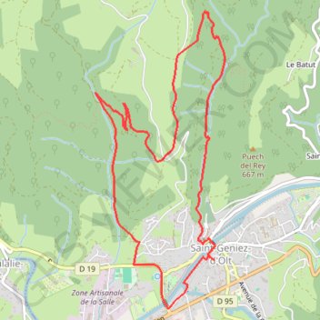 Trace GPS Espace VTT - Circuit 11 - La Vallée du Barribès, itinéraire, parcours