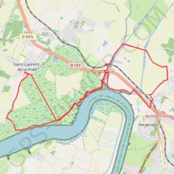 Trace GPS Parcours de la Prée, itinéraire, parcours