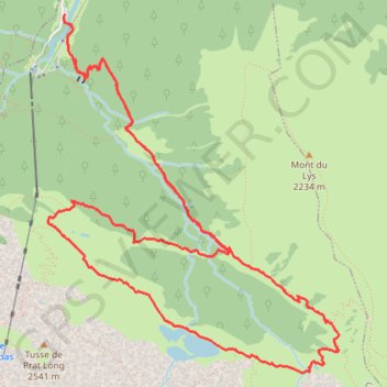 Trace GPS Lac Vert en boucle par la cabane de la Coume, itinéraire, parcours