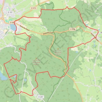 Trace GPS Autun - Auxy - Fragny, itinéraire, parcours