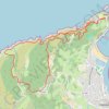 Trace GPS Jaizkibel - Chemin côtier - Cap du Figuier - Notre-Dame de Guadalupe, itinéraire, parcours