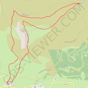 Trace GPS Le Cap d'Août par le Col de Soulor, itinéraire, parcours