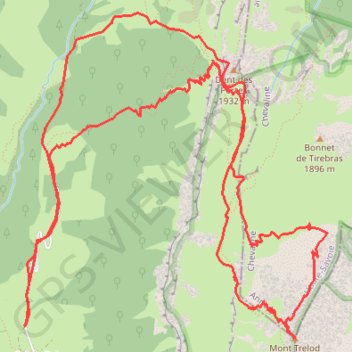 Trace GPS Trélod - Couloir Nord en boucle, itinéraire, parcours