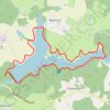 Trace GPS Tour de lac de Mialet, itinéraire, parcours