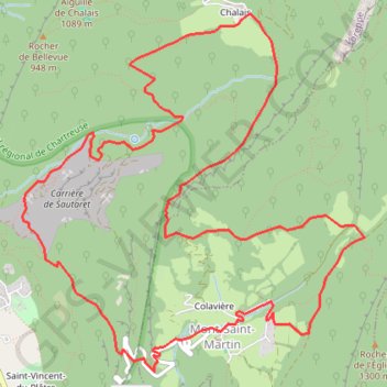 Trace GPS Tour de Mont Saint Martin, itinéraire, parcours