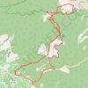 Trace GPS Le Ventoux face sud par Combe d'Ansis (Vaucluse), itinéraire, parcours