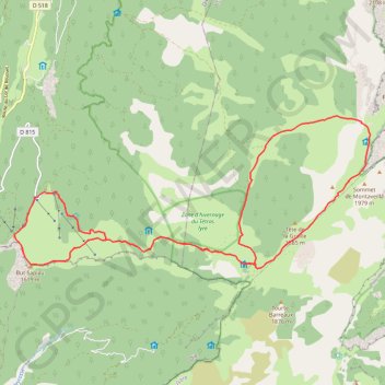 Trace GPS Plateau de Beure - Plaine de la Queyrie, itinéraire, parcours