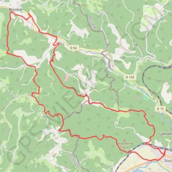 Trace GPS Souillac - Forêt de Salignac - 225 - UtagawaVTT.com, itinéraire, parcours