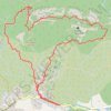 Trace GPS Randonnée Bleue au cirque de Moureze, itinéraire, parcours