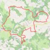 Trace GPS Payzac Papeterie de Vaux, itinéraire, parcours