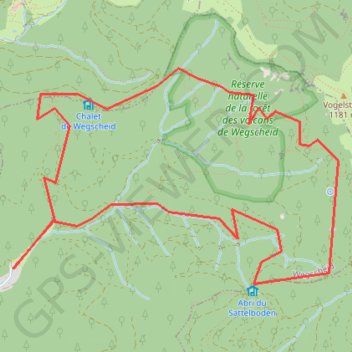 Trace GPS Le Rossberg, itinéraire, parcours