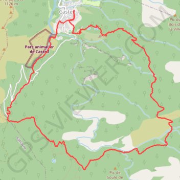 Trace GPS Casteil - Abbaye - Col de Jou, itinéraire, parcours