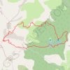 Trace GPS Col de Chante Perdrix, itinéraire, parcours