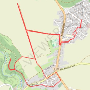 Trace GPS Saint Barbes Etang, itinéraire, parcours