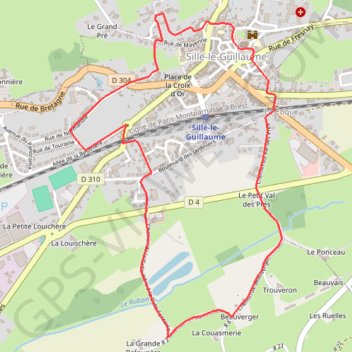 Trace GPS À la découverte de la ville - Sillé-le-Guillaume, itinéraire, parcours