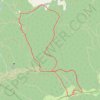 Trace GPS Le Mourre Nègre depuis Auribeau, itinéraire, parcours