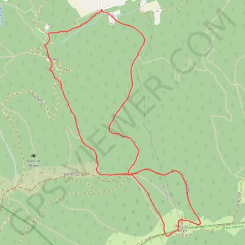Trace GPS Le Mourre Nègre depuis Auribeau, itinéraire, parcours