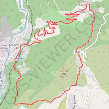 Trace GPS Vallon du Galambert, itinéraire, parcours