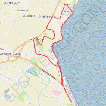 Trace GPS Saint Méloir-Château Richeux, itinéraire, parcours