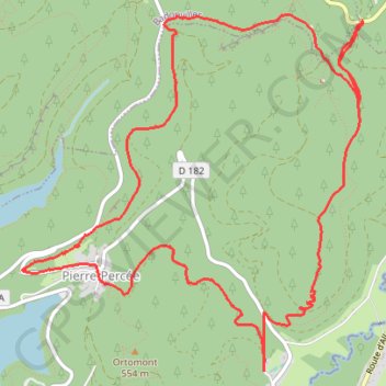 Trace GPS Col de la Chapelotte, itinéraire, parcours