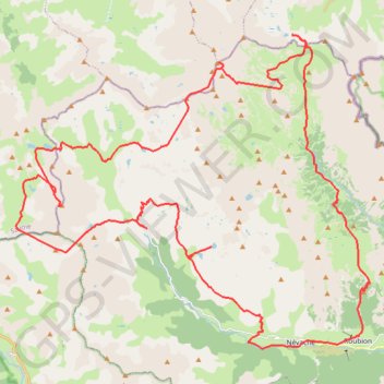 Trace GPS Circuit Thabor - Cerces, itinéraire, parcours