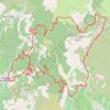 Trace GPS VTT AM Mont saint Baudille, itinéraire, parcours