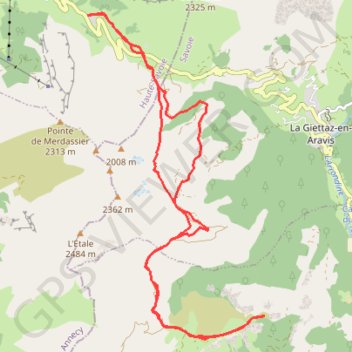 Trace GPS Chalet du Curé et Croix Cartier, itinéraire, parcours