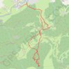 Trace GPS Ski de Rando - départ Richebourg, itinéraire, parcours