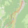 Trace GPS Moucherotte par Lans en Vercors, itinéraire, parcours