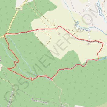 Trace GPS Les Sources du Lauzon 3, itinéraire, parcours