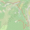 Trace GPS Gorges de Trévans, itinéraire, parcours