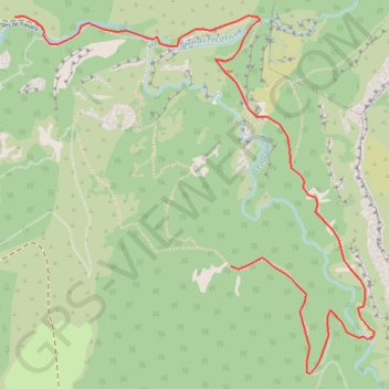 Trace GPS Gorges de Trévans, itinéraire, parcours