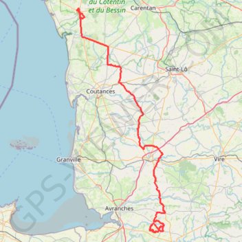 Trace GPS TM2023 la Haye vers Isigny V2-15581218, itinéraire, parcours