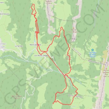 Trace GPS Mont Julioz, itinéraire, parcours