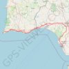 Trace GPS Vila do Bispo -> Distrito 4 (483,3 km), itinéraire, parcours