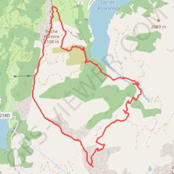 Trace GPS Traversée de la Roche Parstire, itinéraire, parcours
