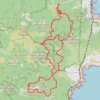 Trace GPS Estérel tour du pic de l'ours depuis vallon de la Rague, itinéraire, parcours