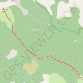 Trace GPS Mont Autcellier, itinéraire, parcours
