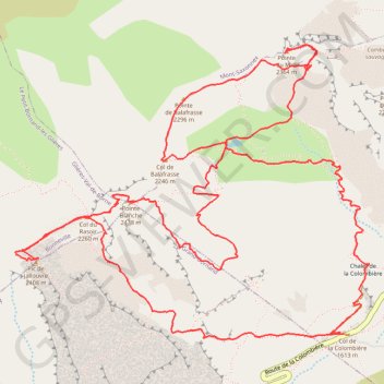 Trace GPS Pointe du Midi, Pointe Blanche et Pic de Jallouvre (Aravis), itinéraire, parcours