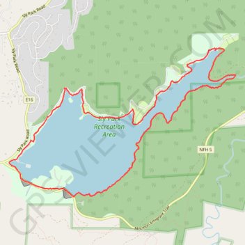 Trace GPS Jenkinson Lake Loop, itinéraire, parcours