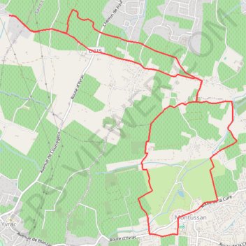 Trace GPS Sainte-Eulalie, itinéraire, parcours