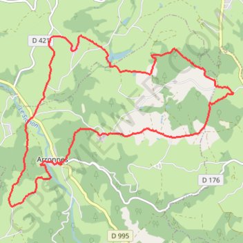 Trace GPS Balade sur Arronnes, itinéraire, parcours