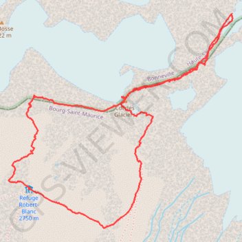 Trace GPS Traversée de l'arête des Lanchettes, itinéraire, parcours