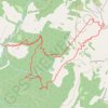 Trace GPS La Teysachaux à ski de rando, itinéraire, parcours