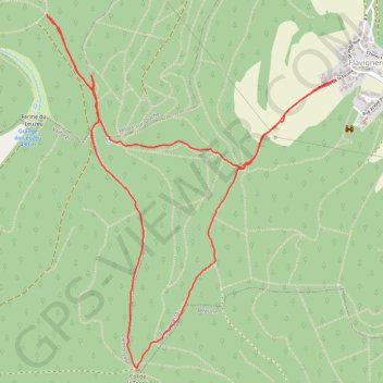 Trace GPS Flavignerot Cols de la Mialle, Leuzeu et la Toppe, itinéraire, parcours