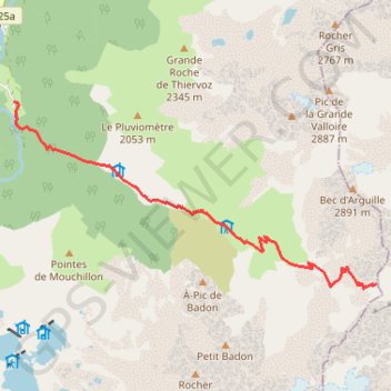 Trace GPS Col de la Croix, itinéraire, parcours